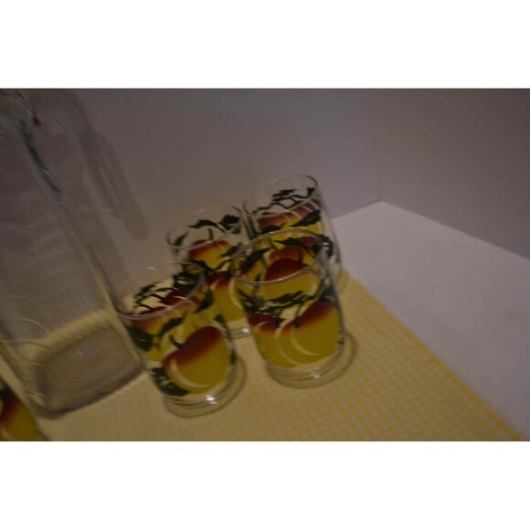 Vintage Its A Beautiful Morning Juice Glasses & Pitcher - Picture 4 of 6